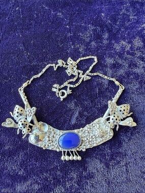 900 real silver handmade bee chocker necklace